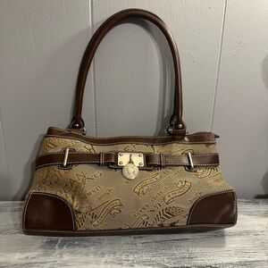 American Living brown and tan patterned handbag